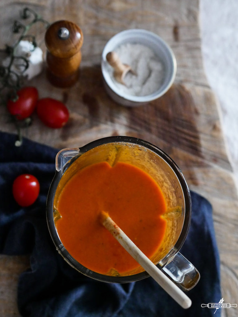 Gazpacho oder kalte Tomatensuppe