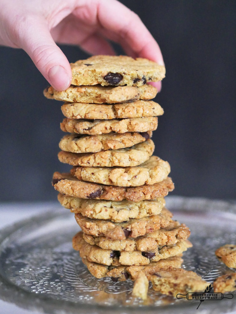 Salted Peanut Cookies with Chocolate