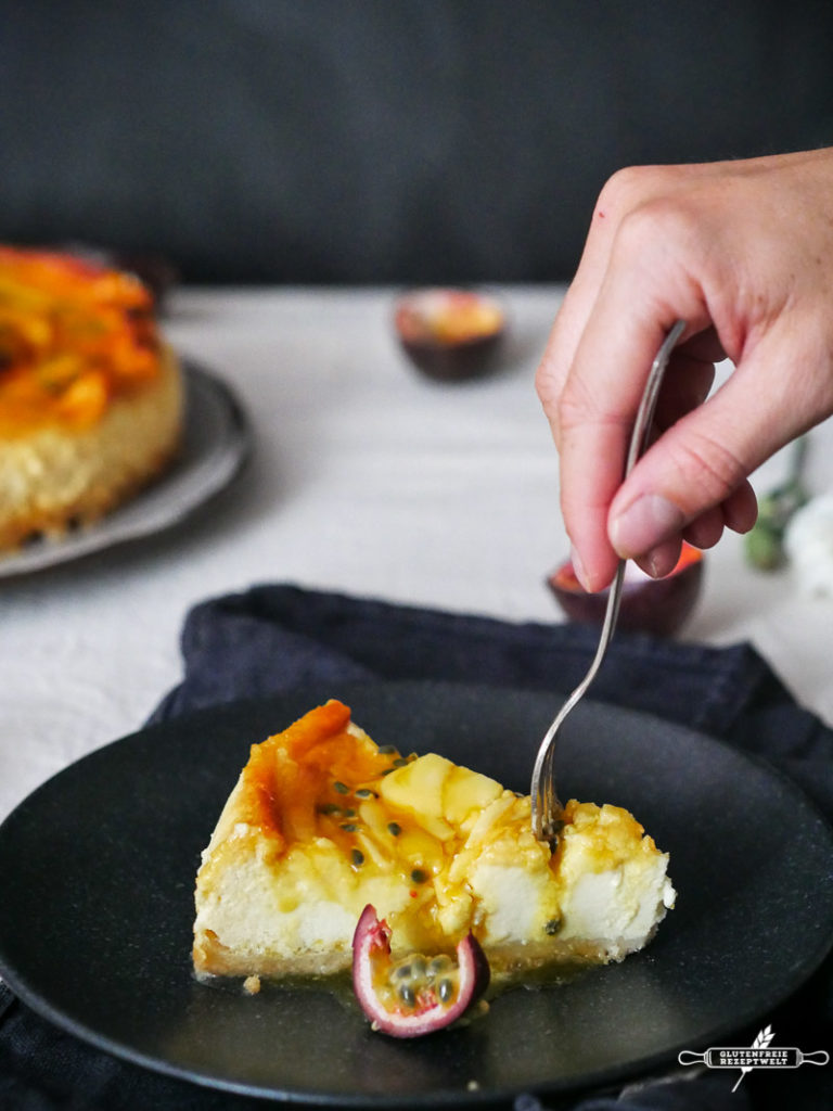 Glutenfreier Maracuja - Käsekuchen mit weißer Schokolade › Glutenfreie ... Glutenfreier Maracuja - Käsekuchen mit weißer Schokolade › Glutenfreie ...