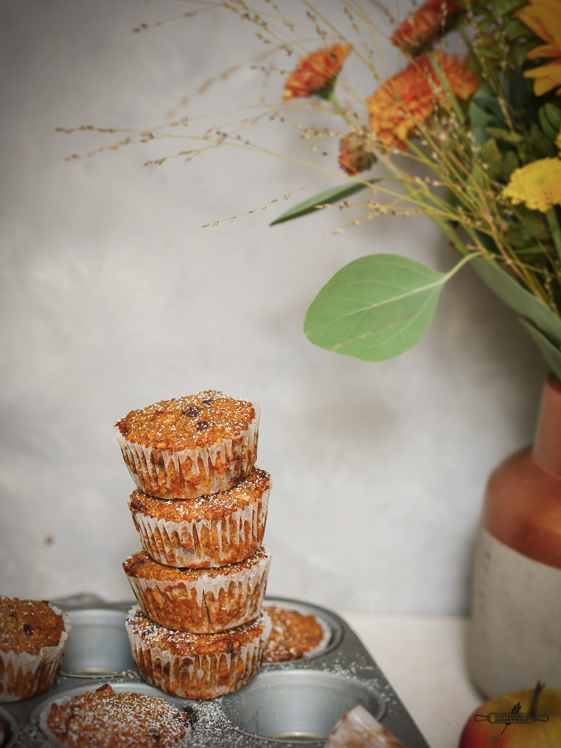 Ein Genuss für den Herbst: Apfel - Zimt - Muffins mit Schokolade ...