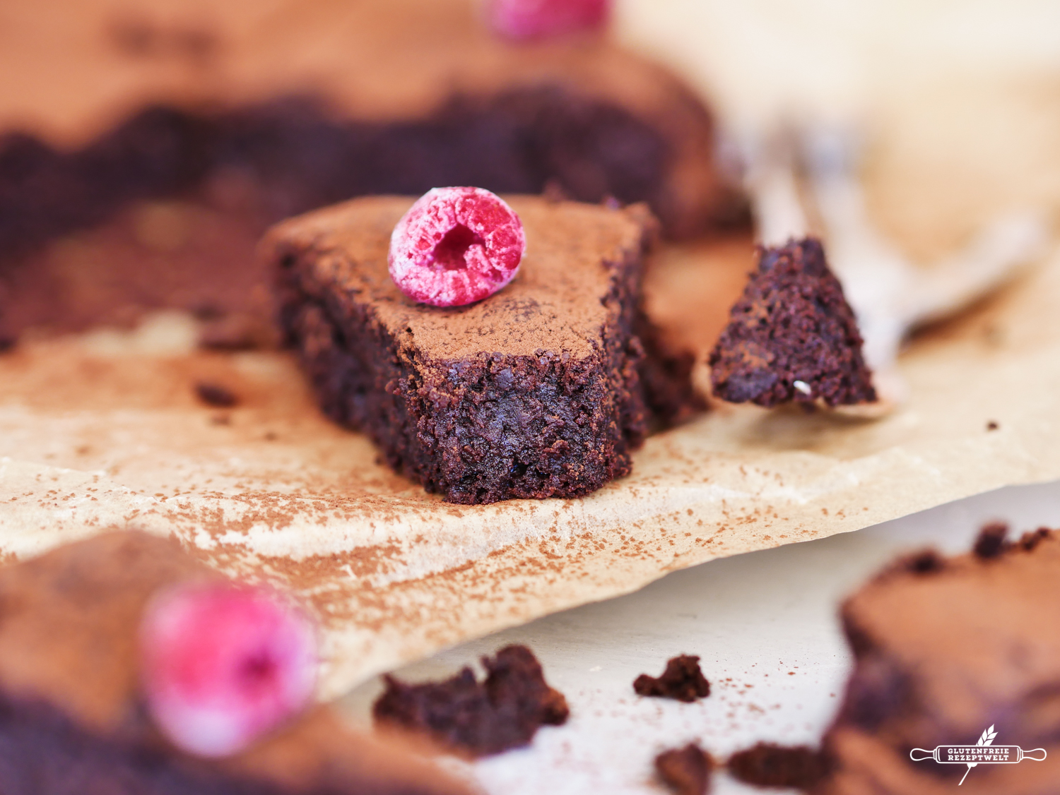 Schokoladenkuchen ohne Mehl aus nur 6 Zutaten, glutenfrei › Glutenfreie ...